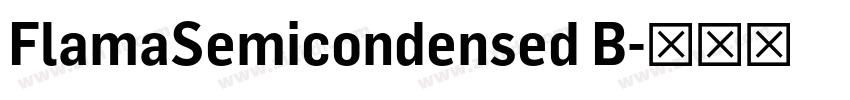 FlamaSemicondensed B字体转换